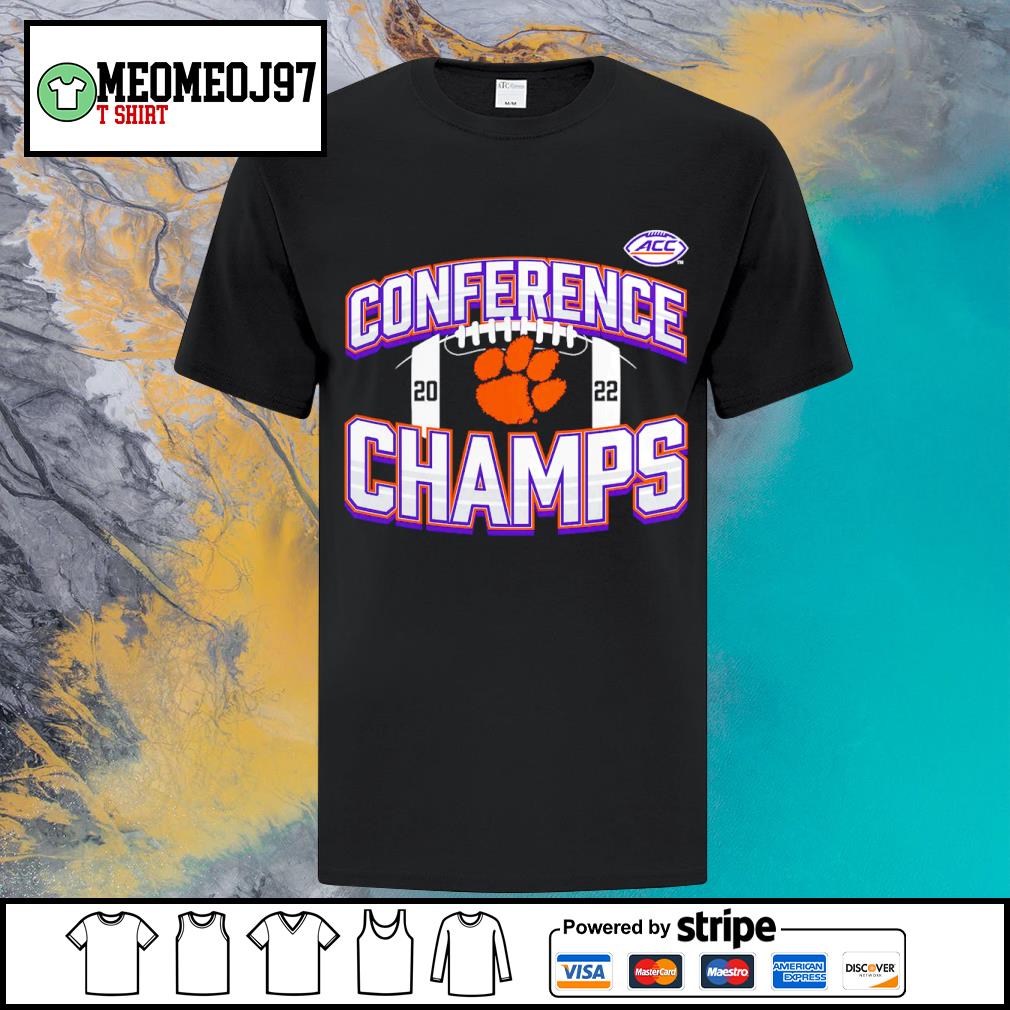 Funny clemson Tigers 2022 ACC Football Conference Champions Icon Bold shirt