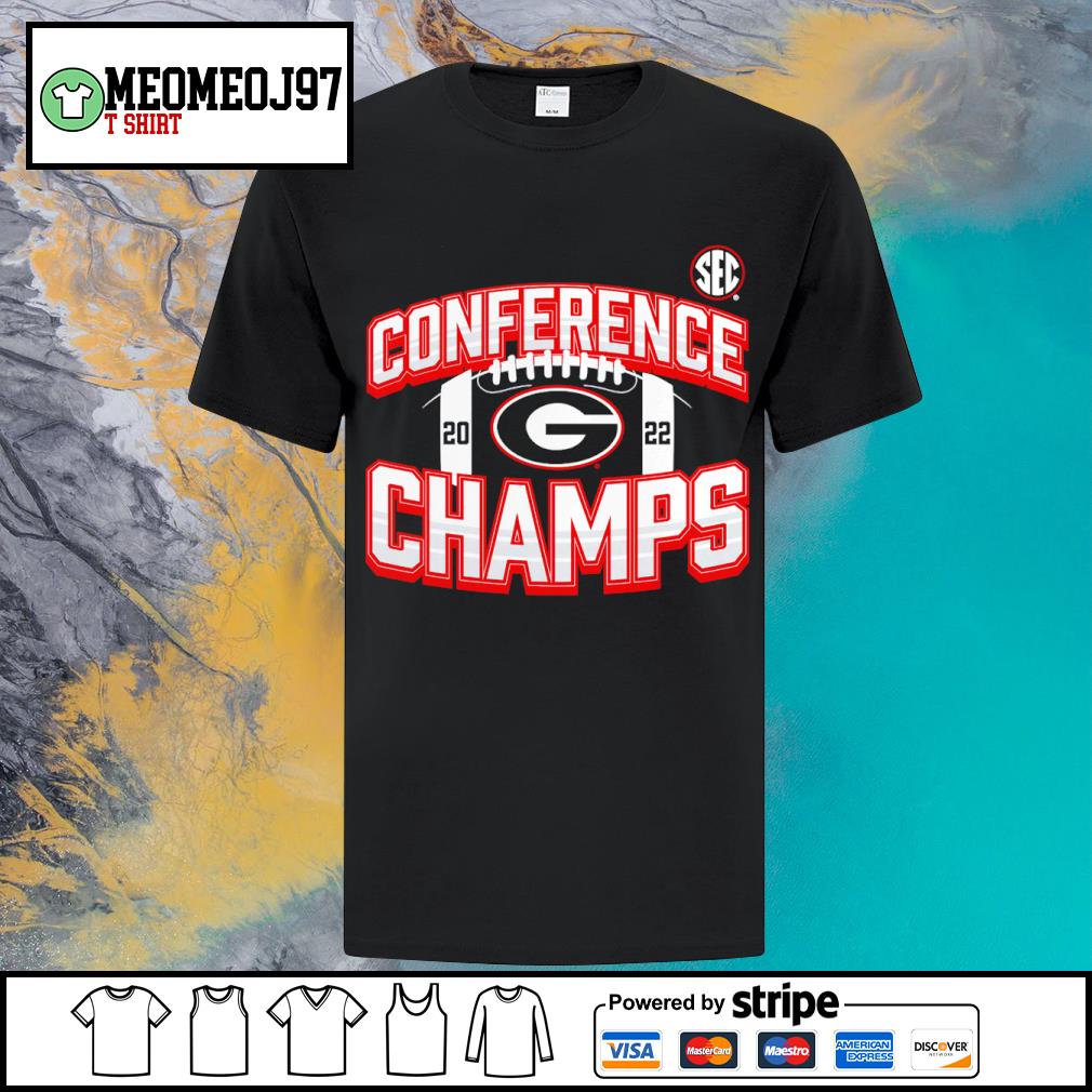 Official georgia Bulldogs 2022 SEC Football Conference Champions Icon Bold shirt