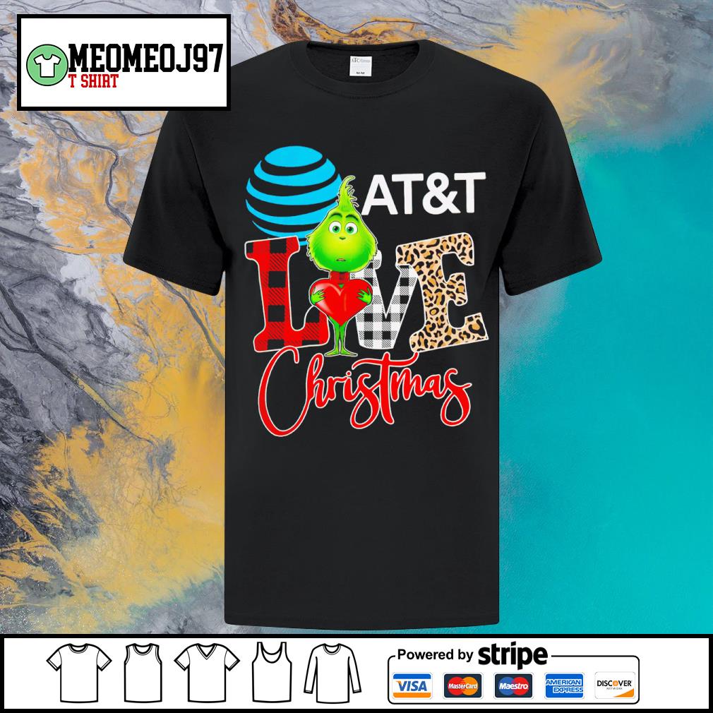 Dalatshirtstore grinch AT&T Mexico Logo Love Christmas shirt